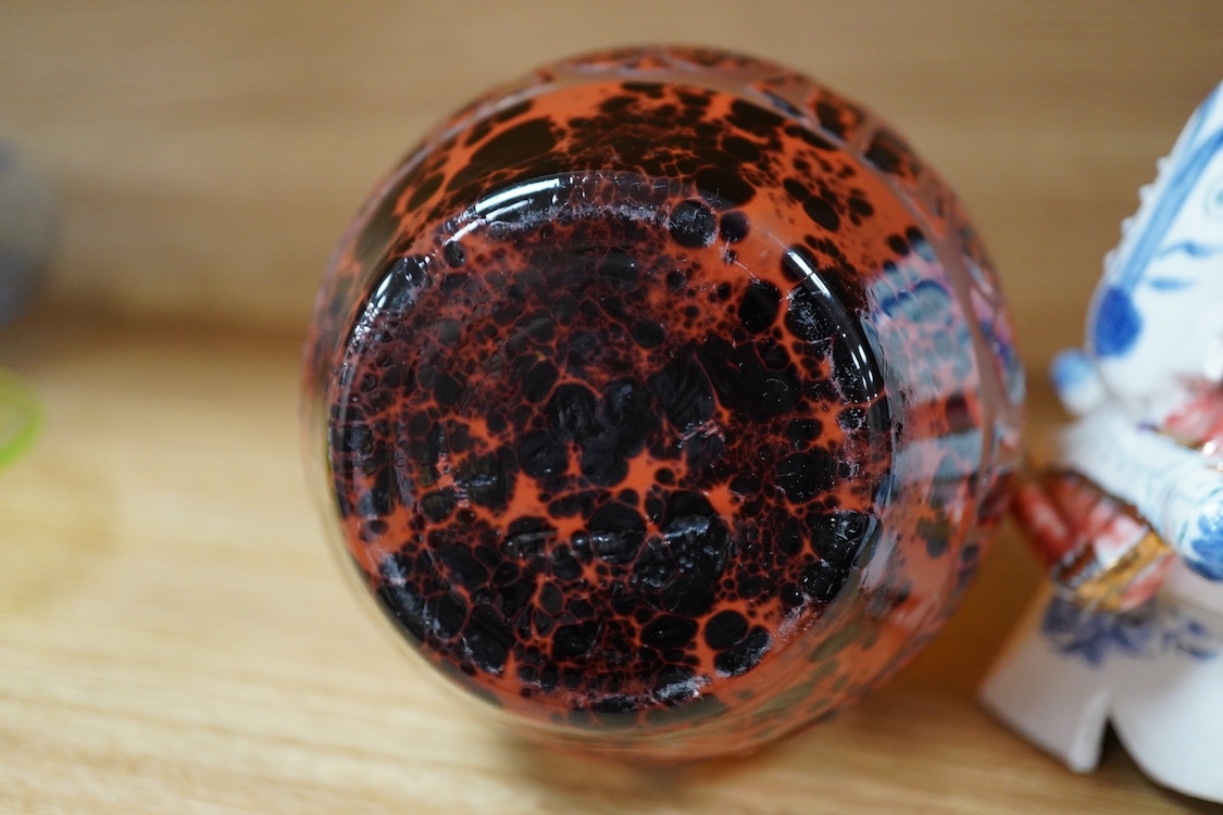 An Art Deco ‘Charder’ vase by Charles Schneider for Le Verre Francais, 27cm high
